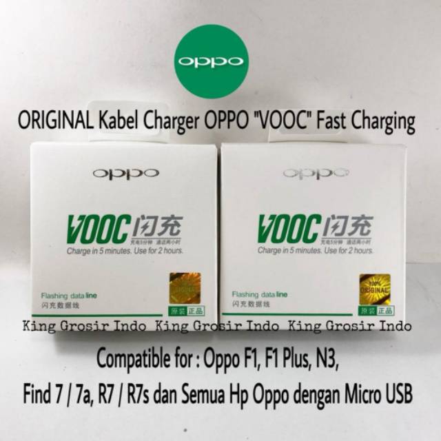 Kabel Data OPPO VOOC Fast Charging Original 100% Micro 7 Pin Usb Cable Data Oppo Vooc