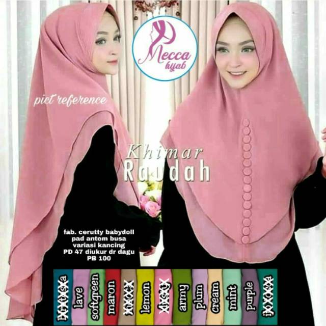 READY JILBAB NEW RAUDAH/SOLO GROSIR MURAH