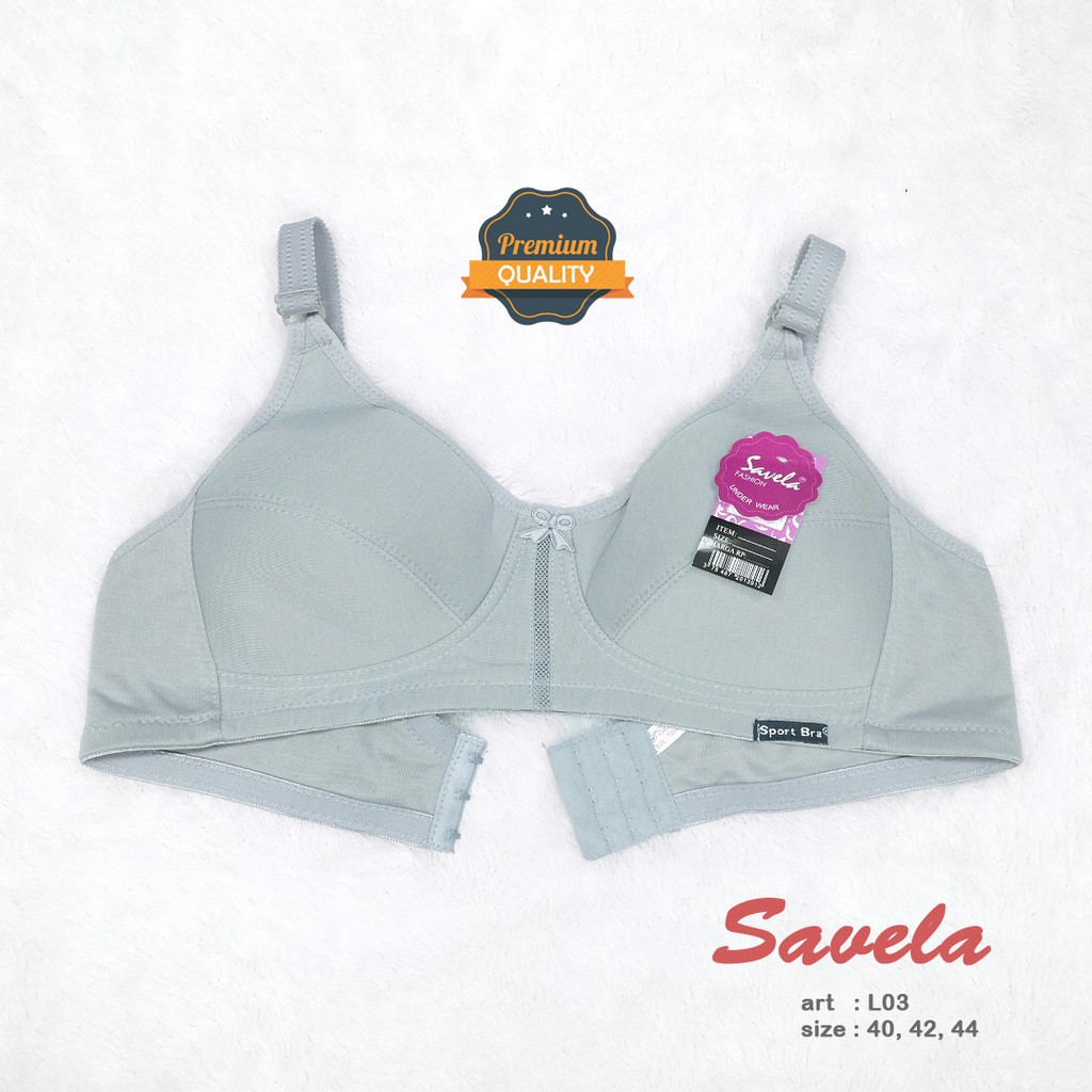 Sport Bra CUP Besar Kait 3 / BRA Size Besar MURAH / NON BUSA, NON KAWAT / SAVELA / UKURAN 40 42 44