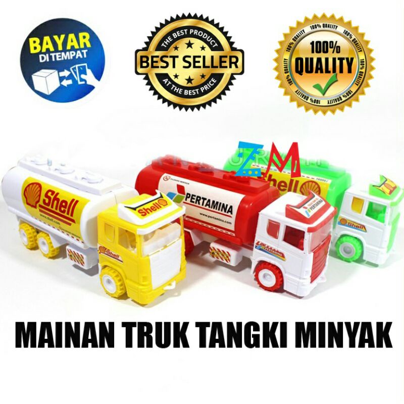 ( BISA COD ) Mainan Anak Mobil Mobilan Truk Tangki Minyak ST 2019 Murah