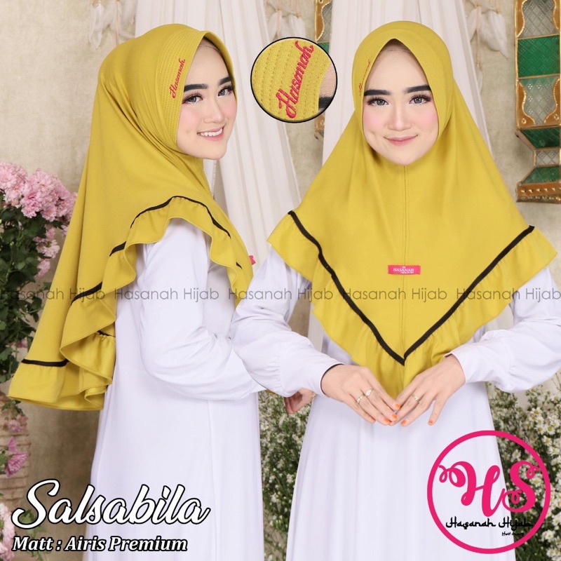 JILBAB KHIMAR SALSABILA LIST AIRIS By HASANAH