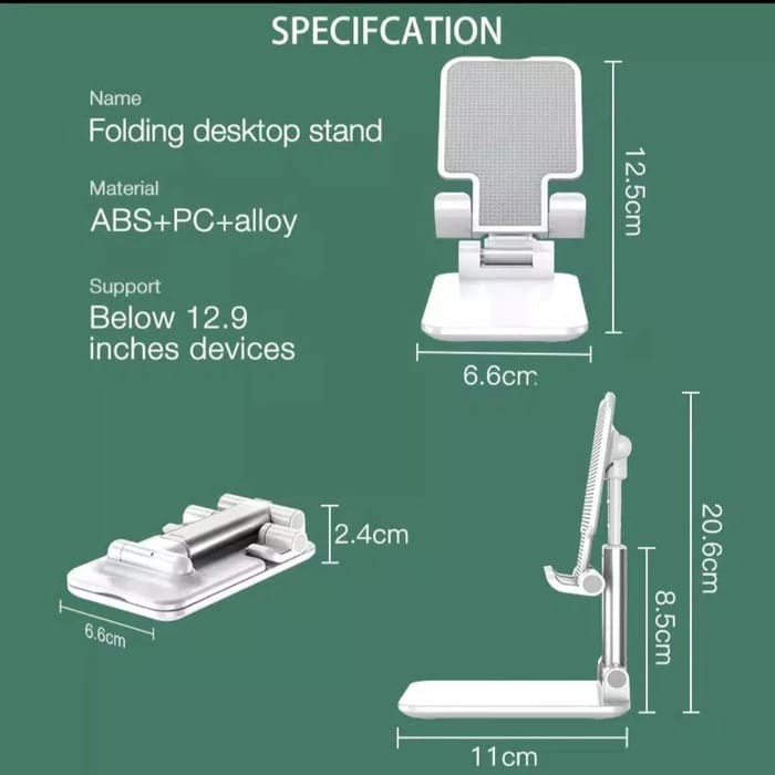 (NC) Phone Holder Folding Stand Hp dan Tablet di Meja