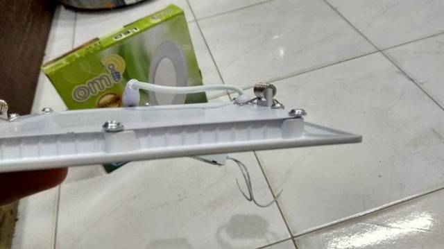 Lampu downlight led panel 12 watt kotak ib plafon