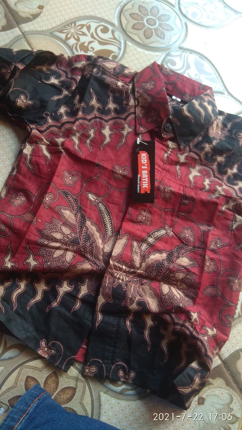 Kemeja Batik Anak Lengan Panjang Usia 1-10th Termurah Dan Berkualitas Tinggi (realpict) Dengan Poto