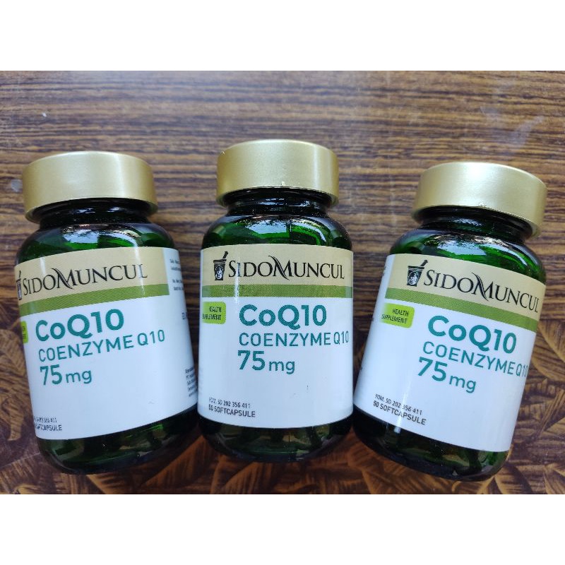 Sido Muncul CoQ10 CoenzymeQ10 75mg softcapsule antioksidan Radical bebas