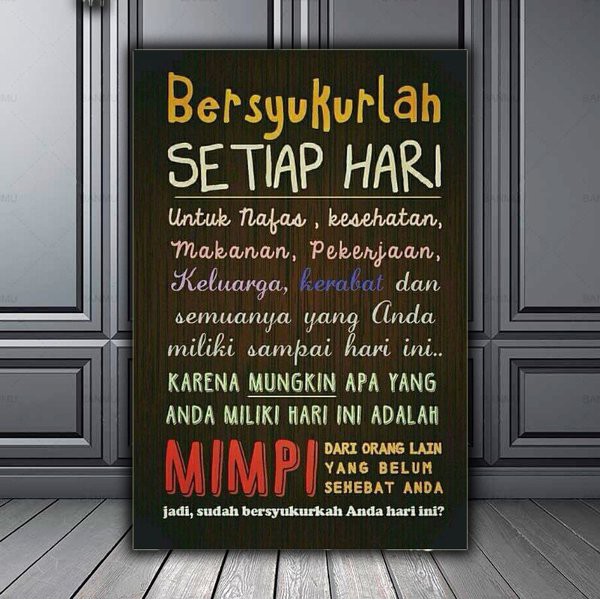  Hiasan  Dinding  Kata Poster Kayu Quotes  Cafe Vintage Wall 