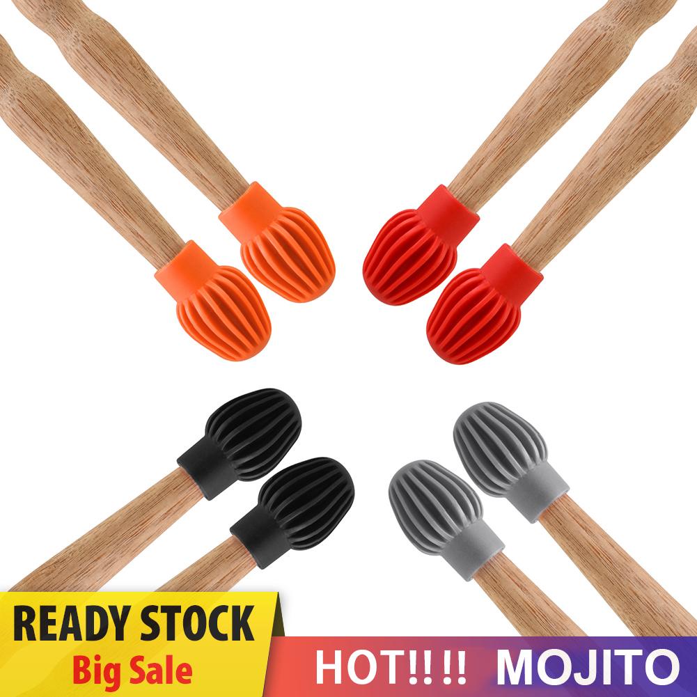 4pcs Stik Drum Bahan Silikon Untuk Latihan Pemula