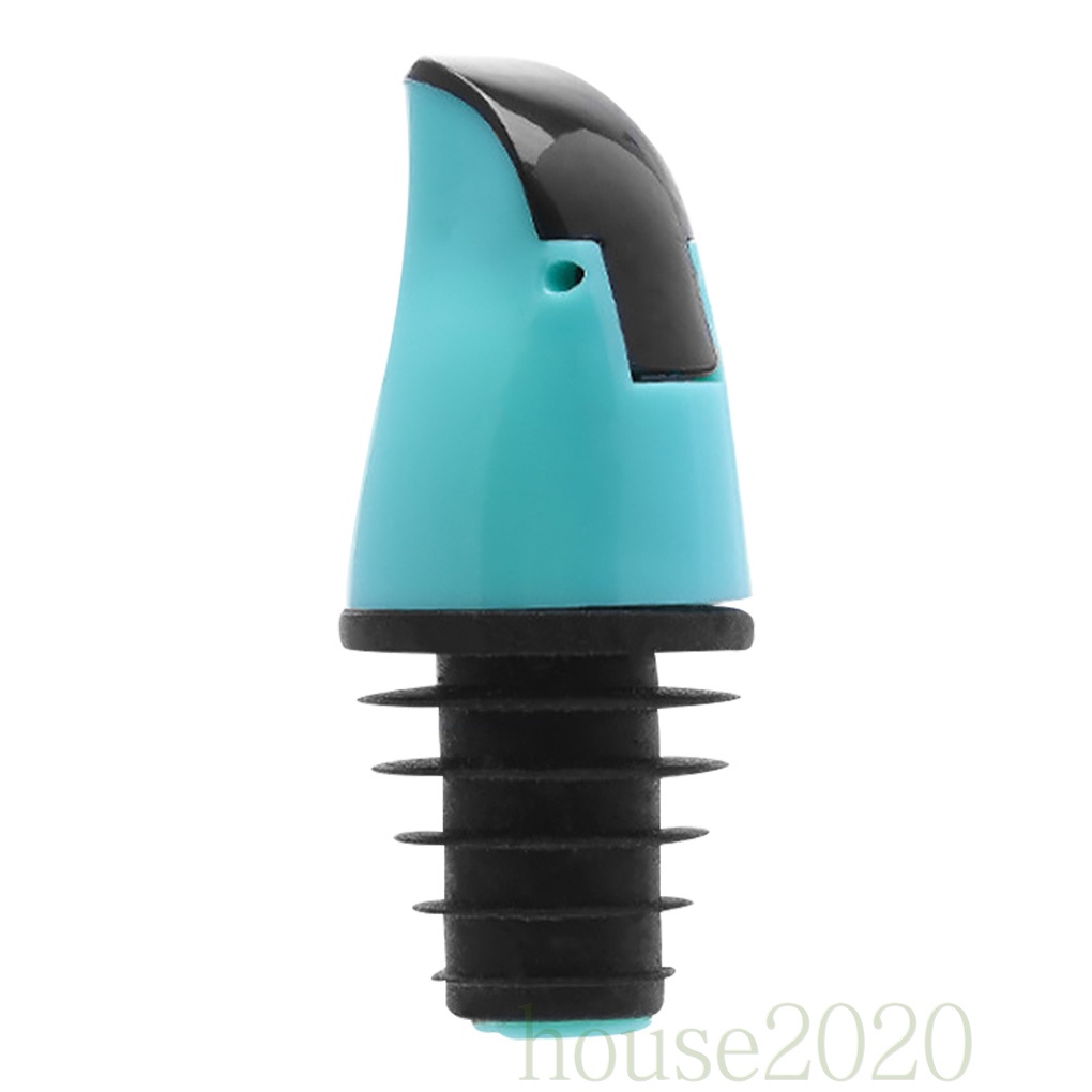 [HOUSE2020]Oil Spout Automatic Leak-Proof Vinegar Pourer Bottle Dispenser Cap for Olive Oil Wine Soy Sauce, Green