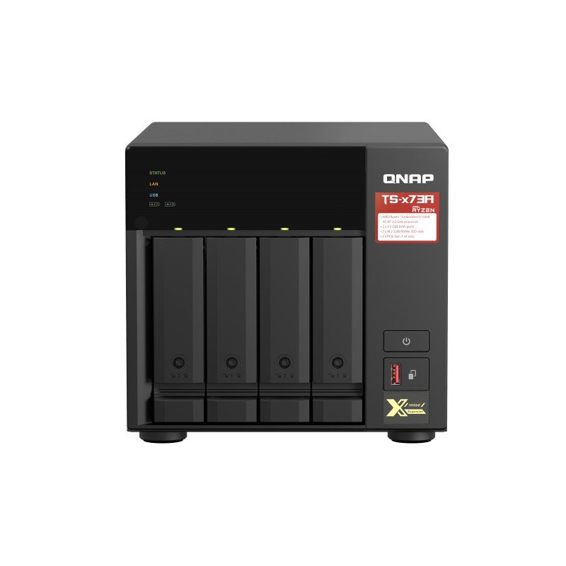 QNAP TS-473A-8G 8GB RAM 4-Bay NAS diskless AMD Quad Core NAS