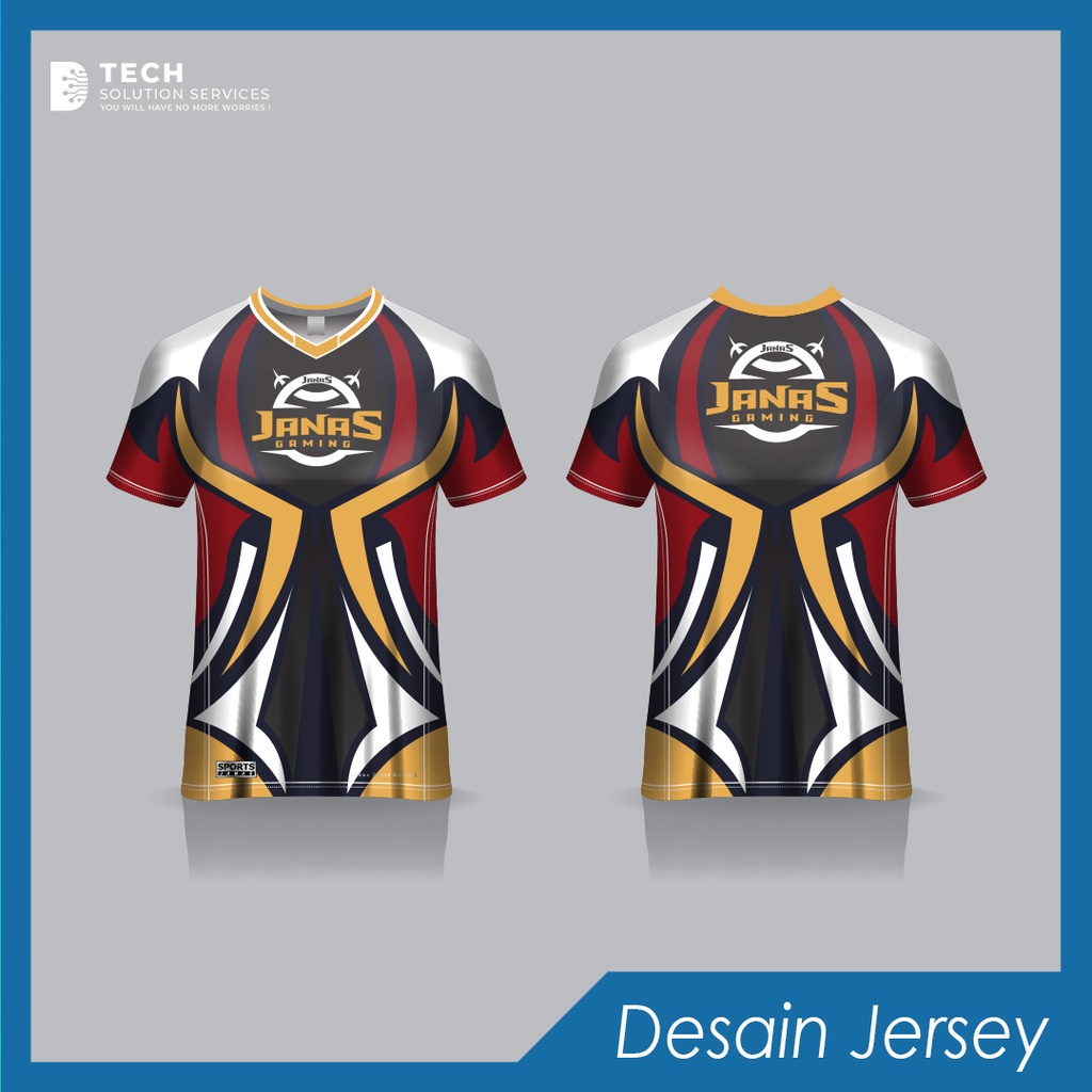 Jasa Desain Jersey Bola Design Kaos Esport Baseball Voli Basket Soccer Futsal