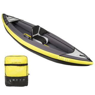 Perahu karet perahu kano perahu kayak 1 kursi inflatable 1 seat canoe kayak yellow