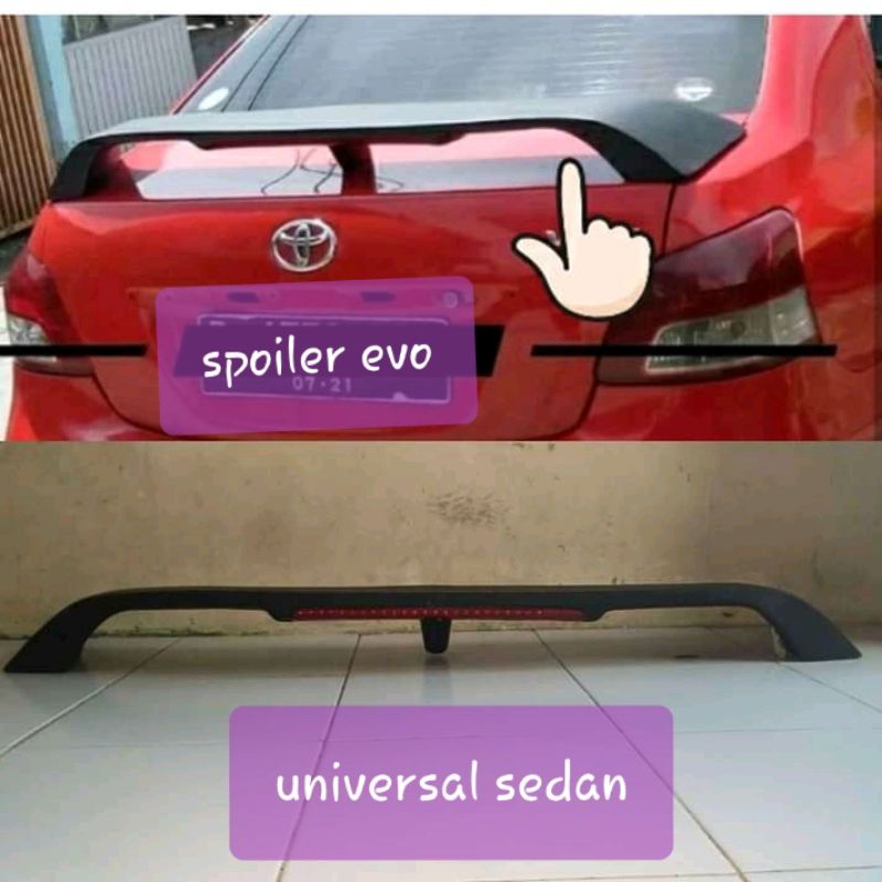 spoiler mobil sedan evo