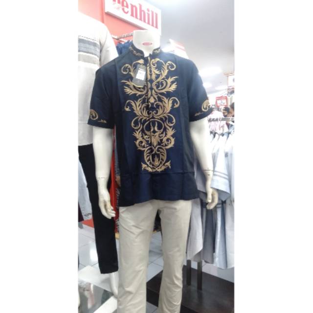 New Arrival Baju Koko Benhil Bordir 100% ORI Lengan Pendek