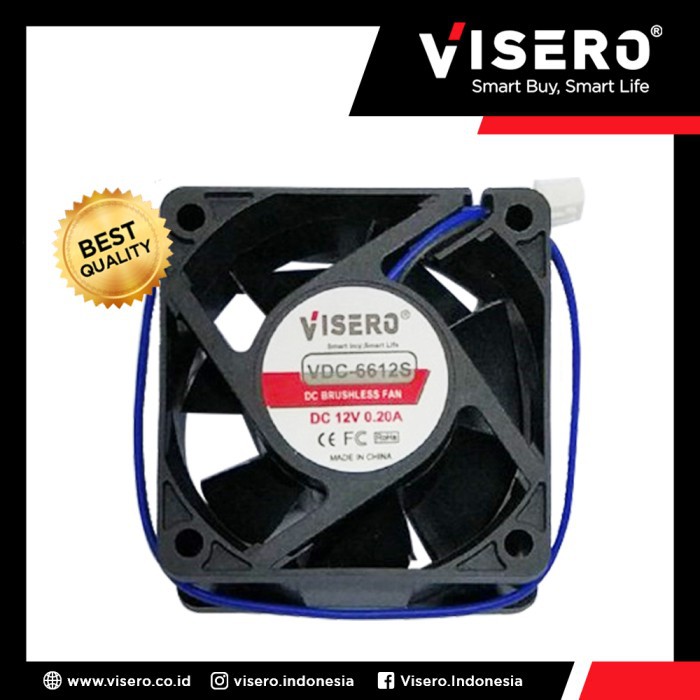 FAN DC 6×6 + SOCKET (VDC-6612S)