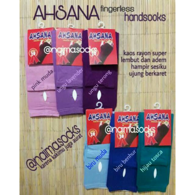 AHSANA HANDSOCKS / MANSET JEMPOL BOLONG ( FINGERLESS ) - Ahsana handsock jempol bolong