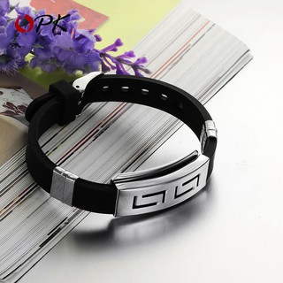 OLEVS Gelang Tangan Bahan Silikon Karet dengan Clasp OLEVS Gelang Tangan Bahan Silikon Karet dengan Clasp