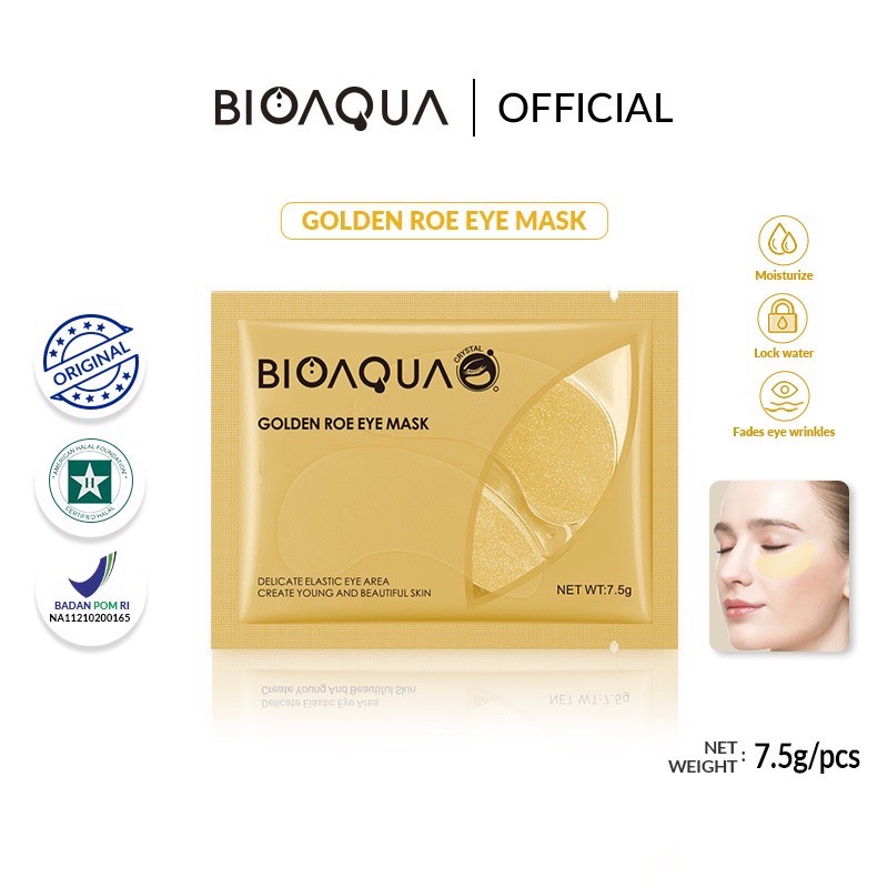 BIOAQUA Moisturizing Eye Mask 7.5g / Eye Patch / Pencerah Mata / Masker Mata Panda ORIGINAL READY BPOM