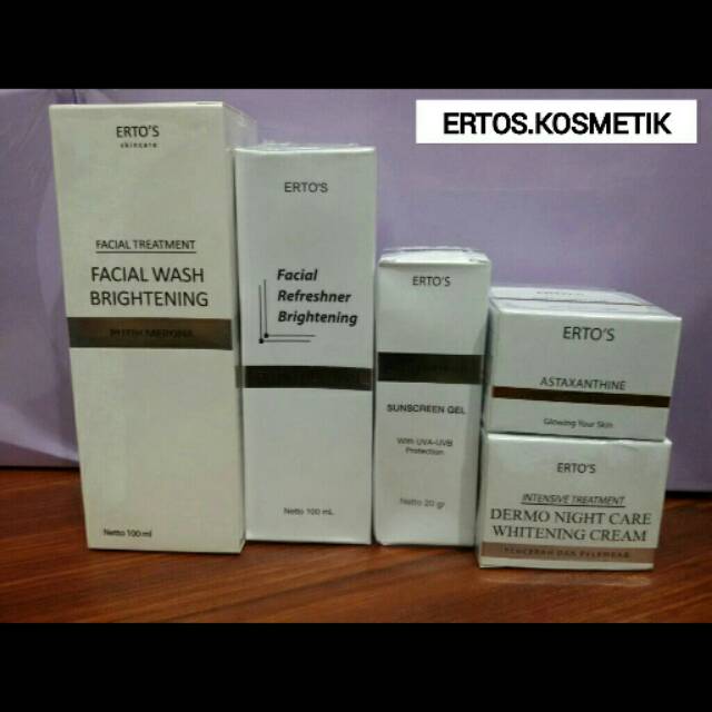 PAKET ERTOS WHITENING PENGHILANG FLEK SERIES ORIGINAL BPOM