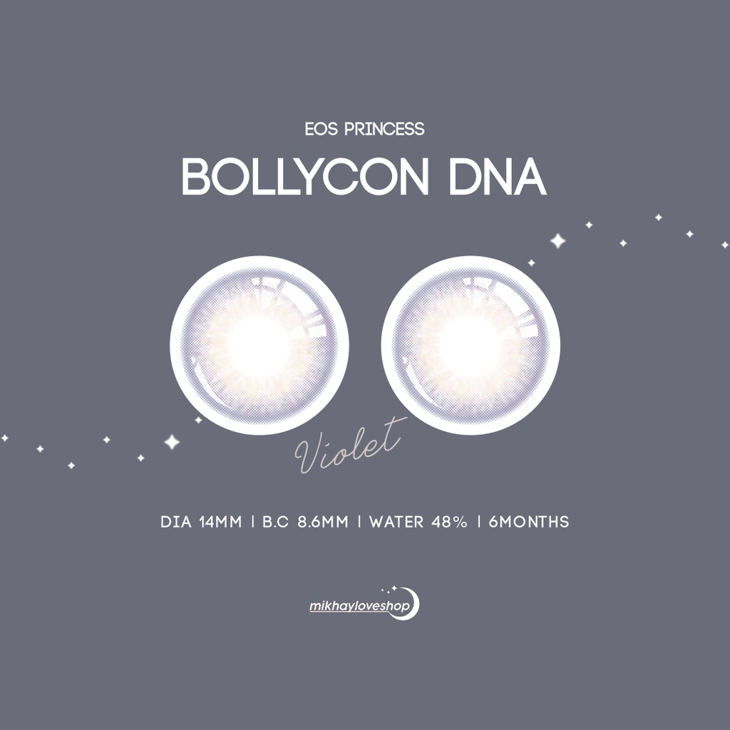 MIKHAYLOVESHOP Softlens Bollycon DNA Violet | EOS Princess