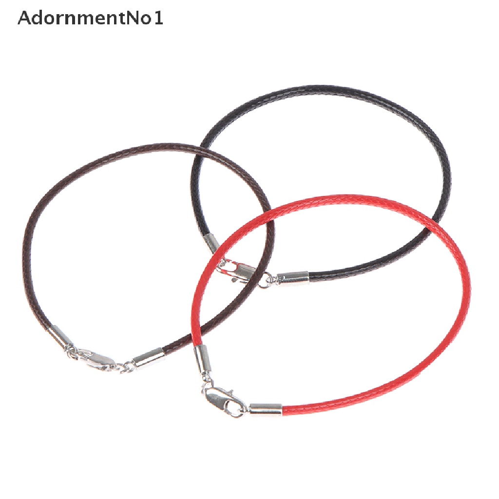 (AdornmentNo1) 1pc Gelang Tali Kulit Anti Alergi Untuk Pria / Wanita