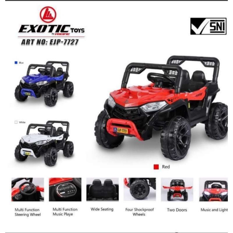 MAINAN ANAK MOBIL AKI JEEP EXOTIC EJP7727, EJP7723+, EJP7704+, EJP7706+, UK851, UK853
