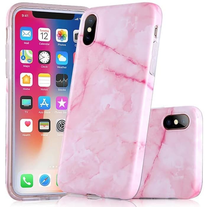 Casing Batu Marbel Softcase IPhone Xs Max Case Bewarna Granit Cantik dan Mewah