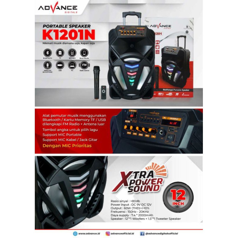 Portable speker Advance 12" K1201N