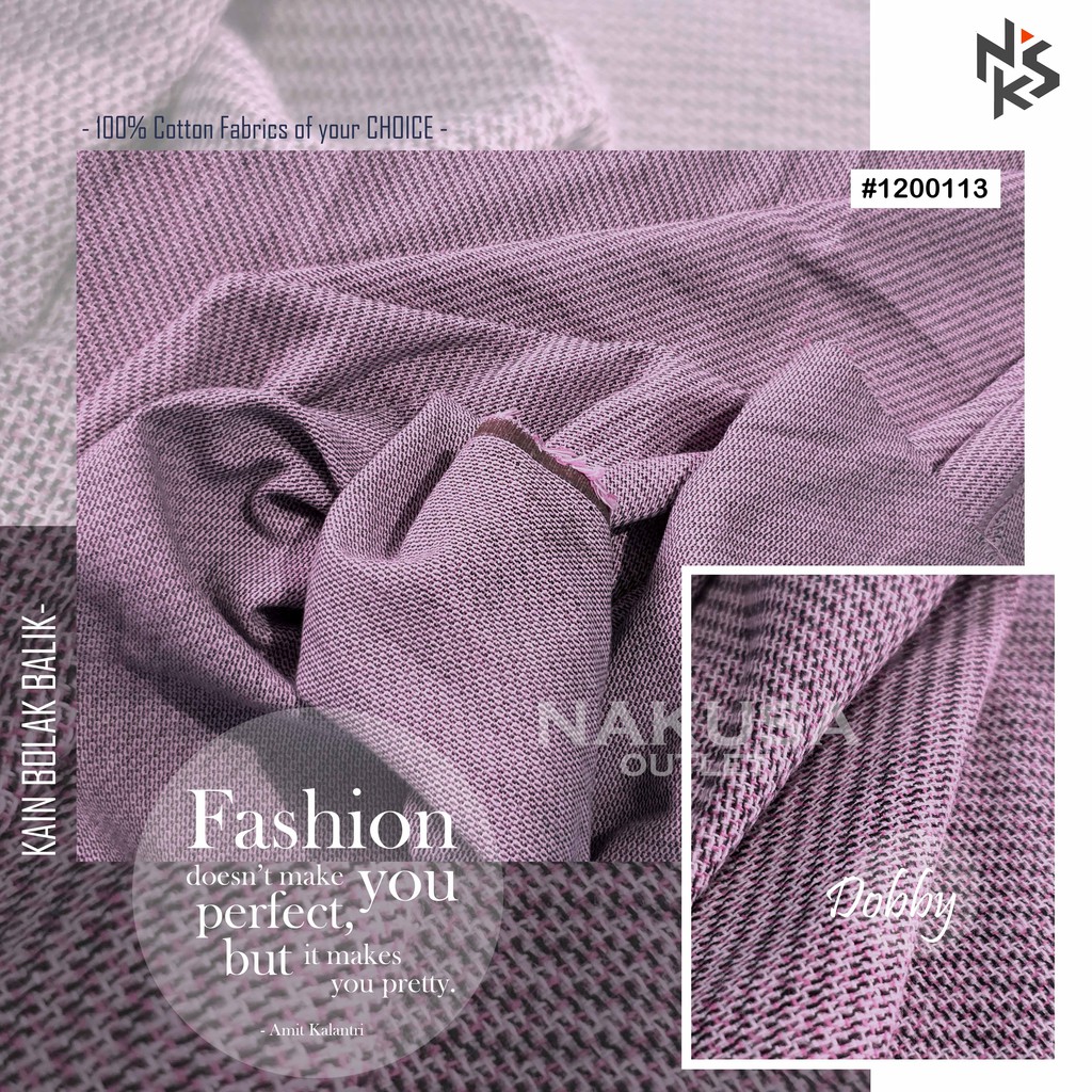 Kain Katun 20s Tebal (Jaket &amp; Celana) Motif Benang Warna (Yarndyed) 01A