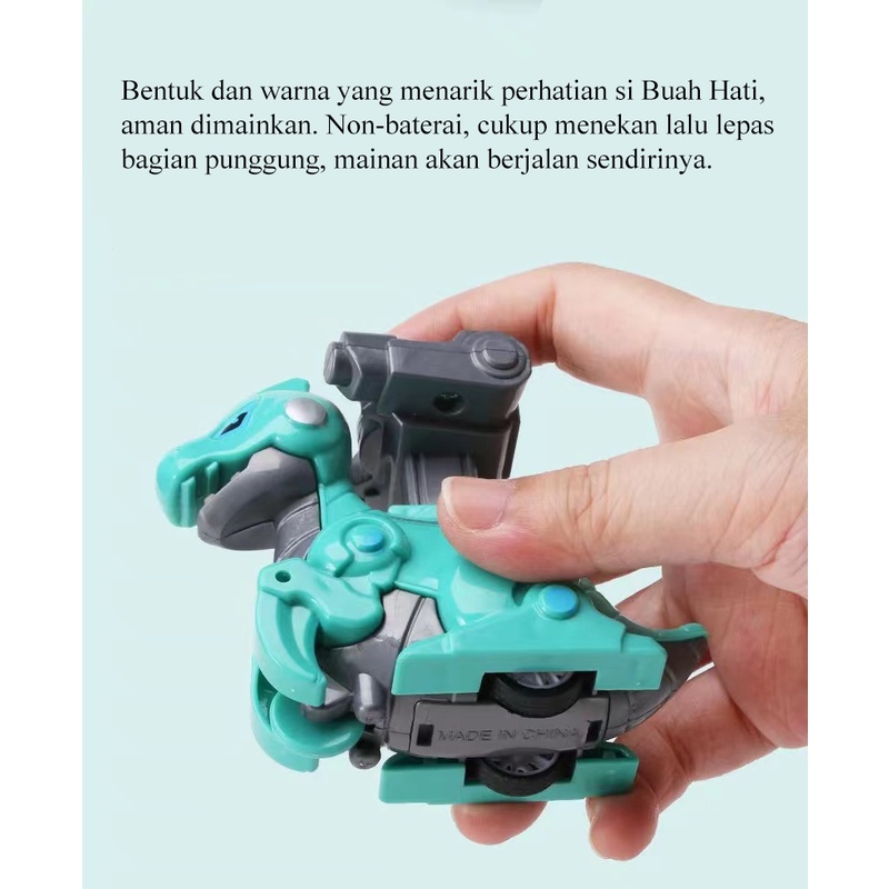 [1KG 26PCS] LBS Mainan mobil Anak Kecil Dinosaurus Jalan Jalan / Mainan Bayi Dinosaurus Tyrex Press n Go