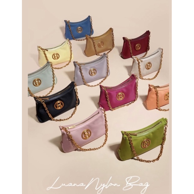 Luana Nylon Bag Buttonscarves charcoal