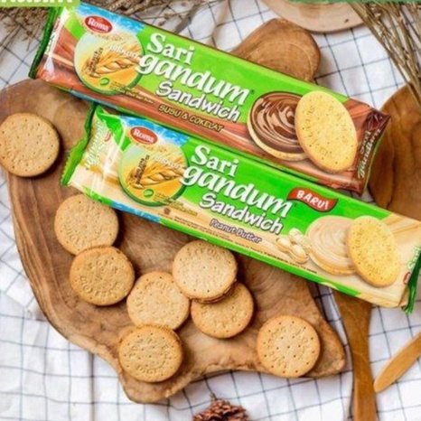 

Roma Sari Gandum Sandwich Coklat Susu & Peanut Butter 115g