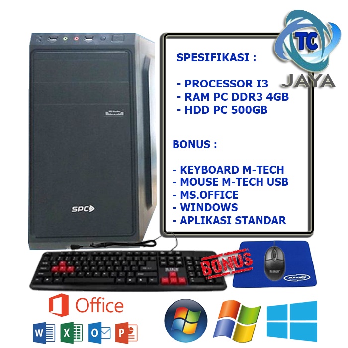 PC Rakitan intel Core i3 - SIAP PAKAI