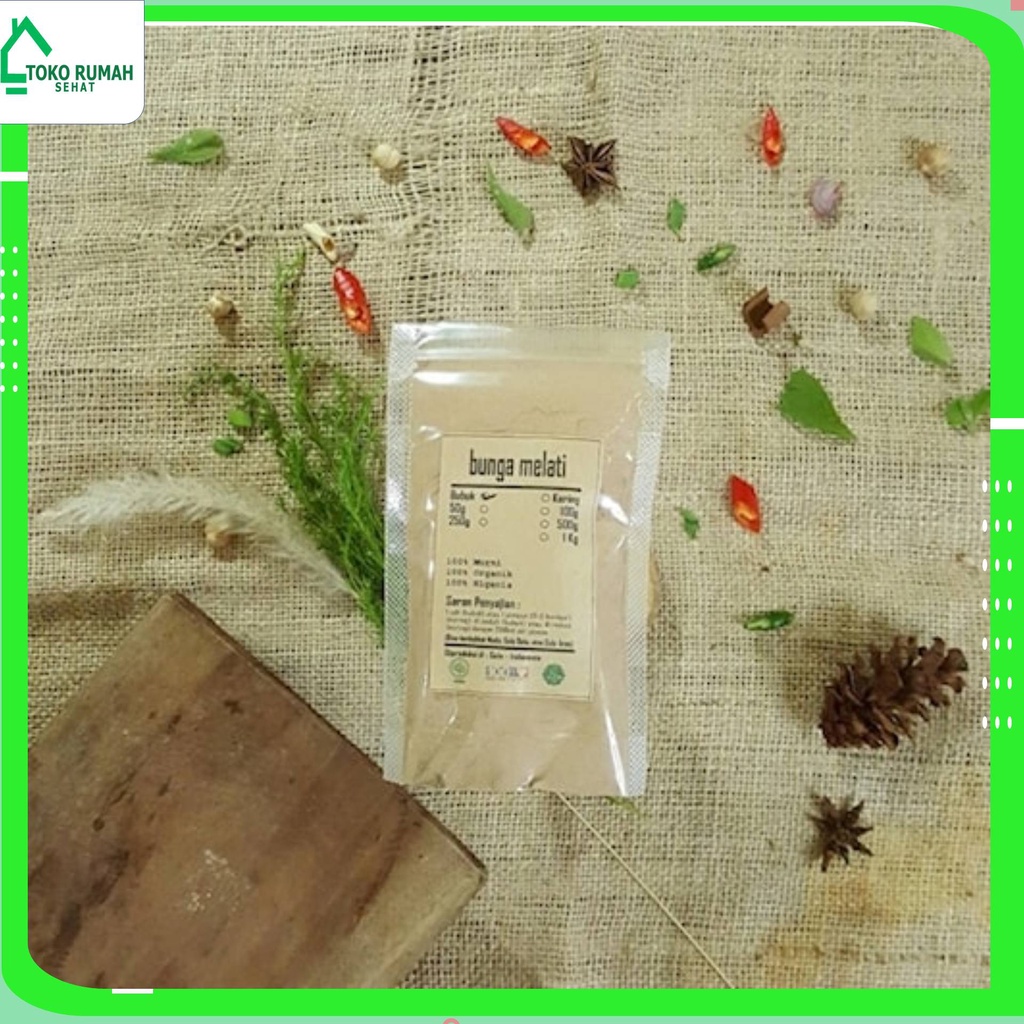 

BUNGA MELATI BUBUK 500 GRAM - Jasminum - MURNI - JRS - REMPAH