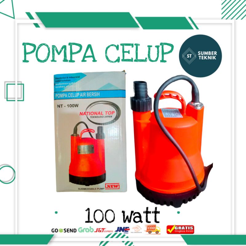 Pompa Celup Air Bersih Kolam Submersible Pump NATIONAL NT-100W