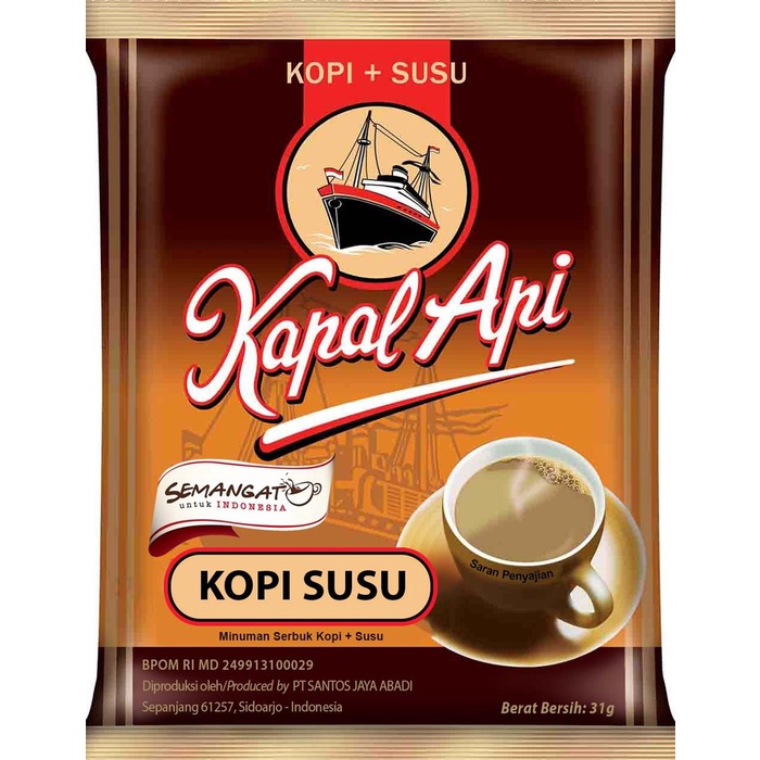 

Kapal Api Susu Bag 20 X 31 Gr