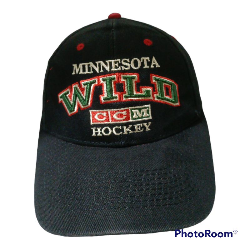 TOPI MINNESOTA WILD CCM HOCKEY TOPI NHL TOPI SECOND HAND ORIGINAL TOPI RARE TOPI VINTAGE