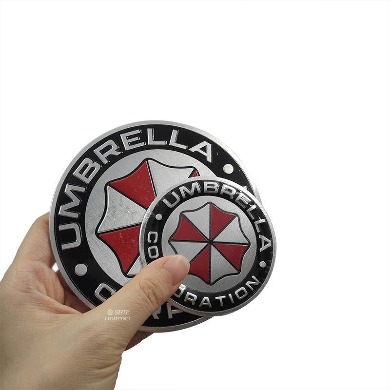 1pc Stiker Emblem Logo Umbrella Corporation Bahan Aluminum Untuk Dekorasi Mobil