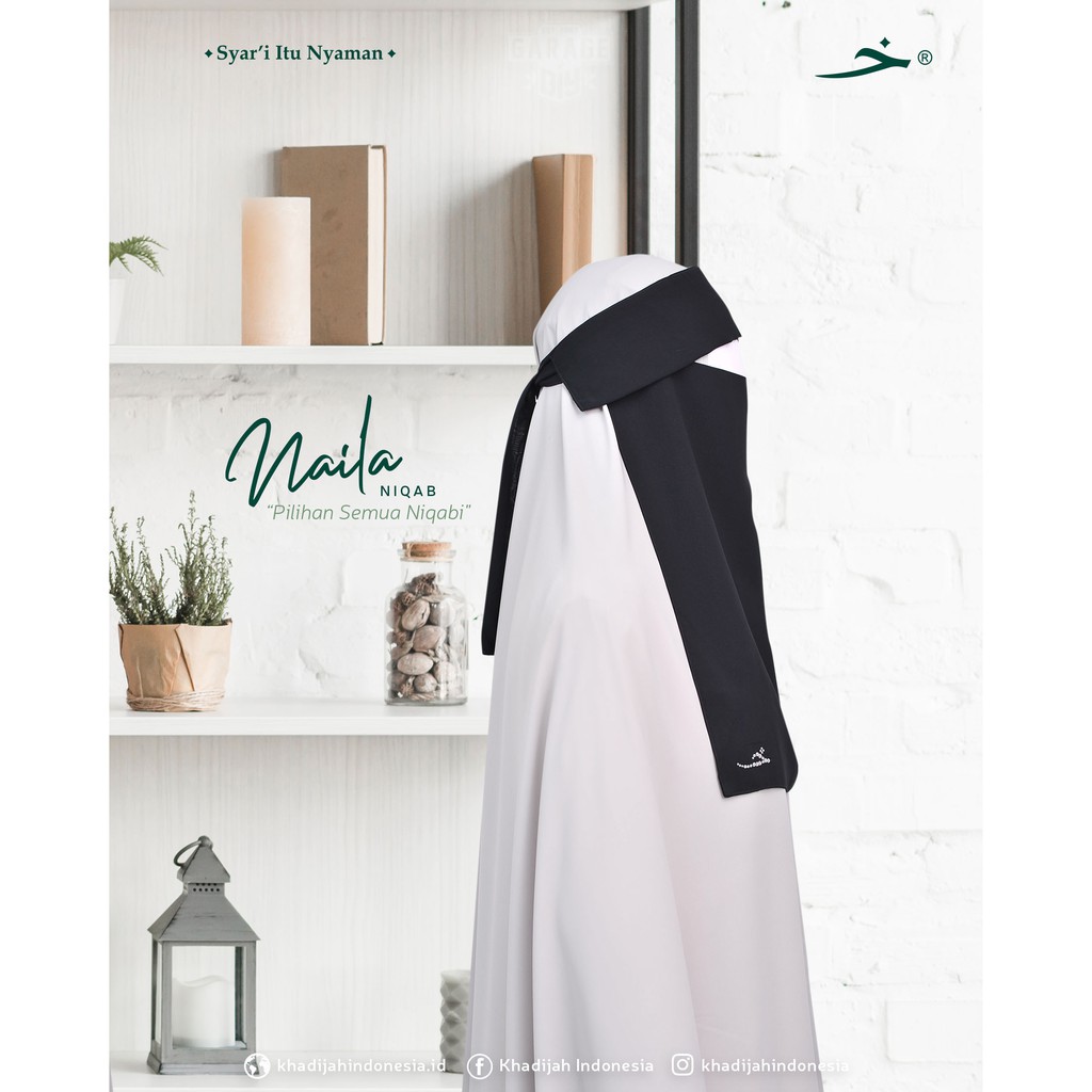 NIQAB BANDANA PONI / CADAR BANDANA PONI /NAILA NIQAB