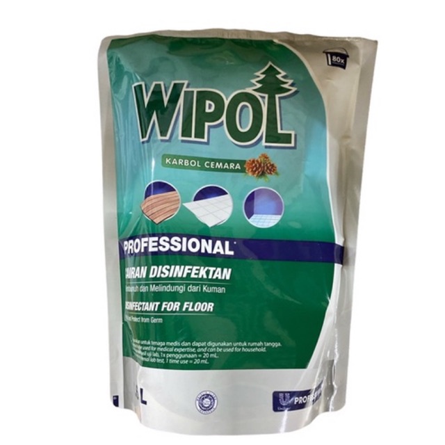 Wipol Refil Karbol Cemara Profesional 1.5L