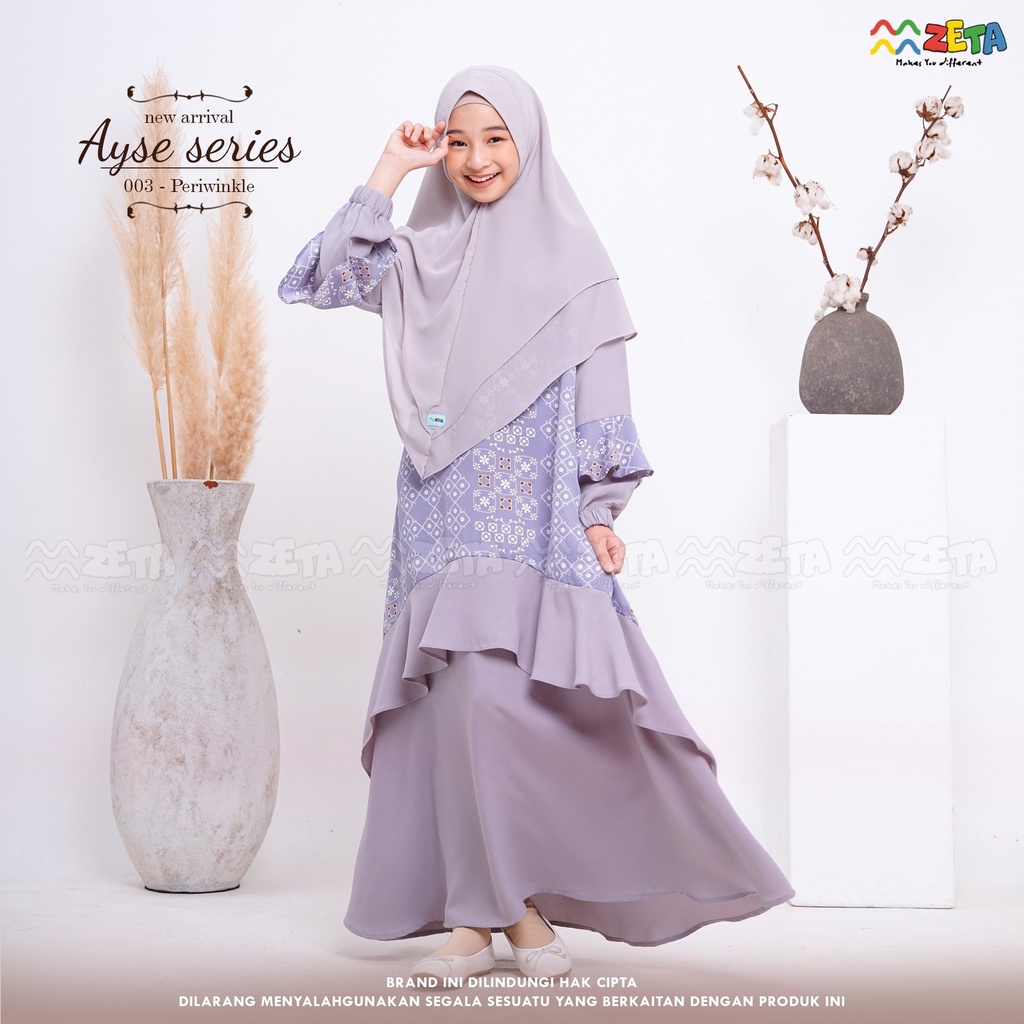 READY Gamis anak Maxmara Lux Premium Ayse Series Original Zeta Outfit
