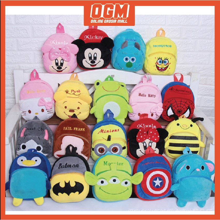 1 KG 13PCS Tas Anak Sekolah Tas Anak Karakter Tas Kecil 1 KG 13PCS Tas Anak Sekolah Tas Anak Karakter Tas Kecil