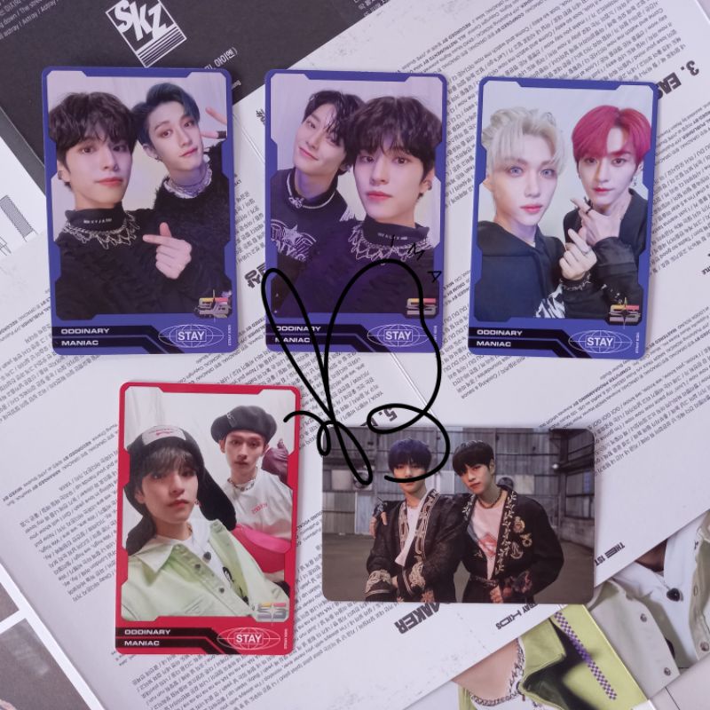 photocard stray kids set TC - trading card oddinary bang chan lee know seungmin felix i.n vocal rach