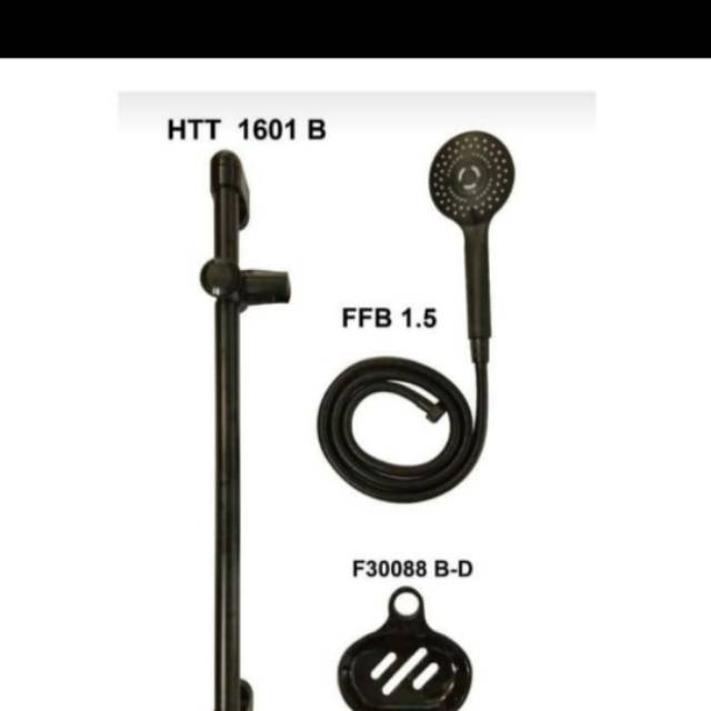 Shower Mandi Tiang Black Fiorentino