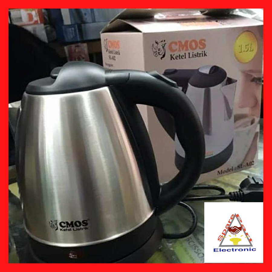 KETTLE CMOS TEKO LISTRIK SIZE 1,5 Liter SL A-02 BERGARANSI 1 TAHUN