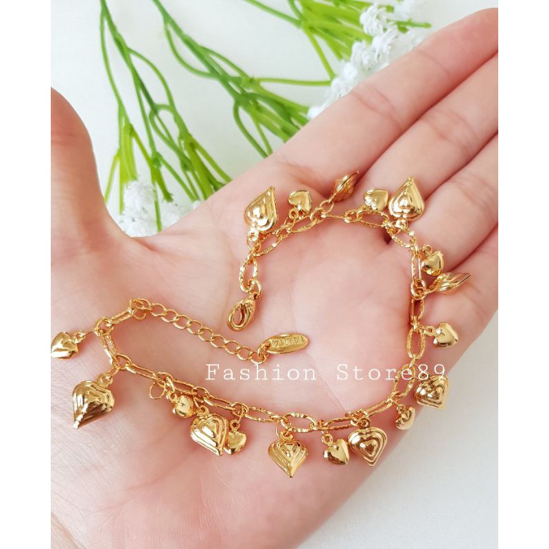 gelang rantai jurai love impor xuping yaxiya fashion love jurai gelang tangan rantai jurai TR02140