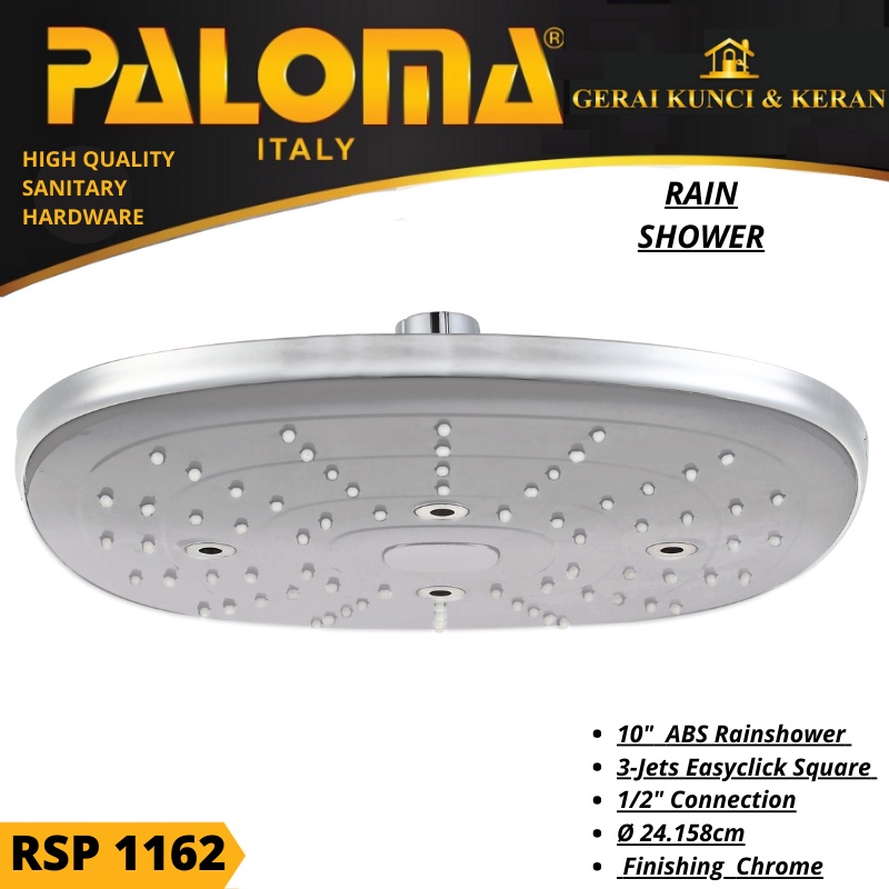 PALOMA RSP 1162 RAINSHOWER / KEPALA SHOWER MANDI ABS 10'' INCH