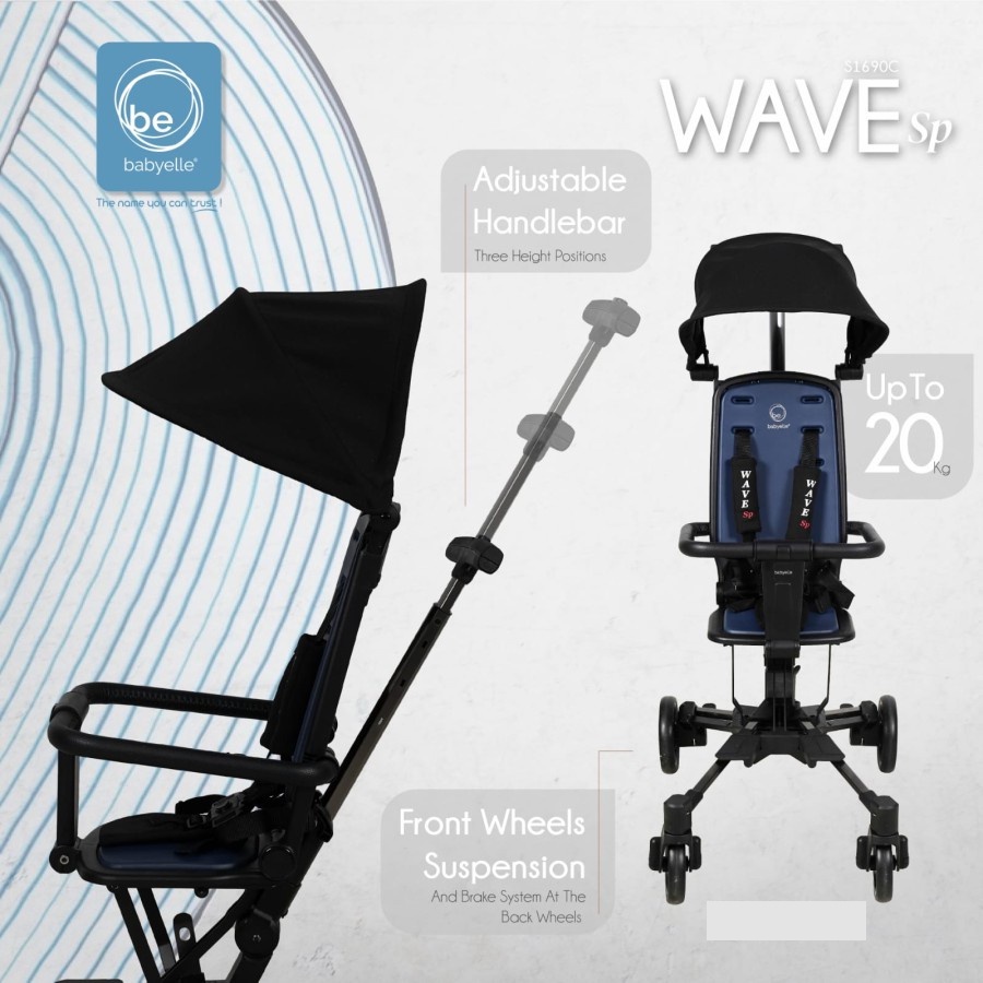 BABYELLE Stroller Wave SP 1690C / Kereta Dorong Bayi