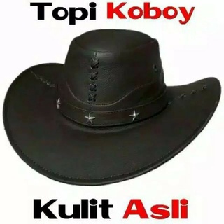 TOPI KOBOY /LAKEN KULIT ASLI ORIGINAL 100%