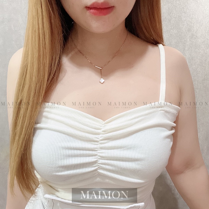 Sweetheart Neck Tank Top | Tanktop Korean Fashion | Maimon Grosir