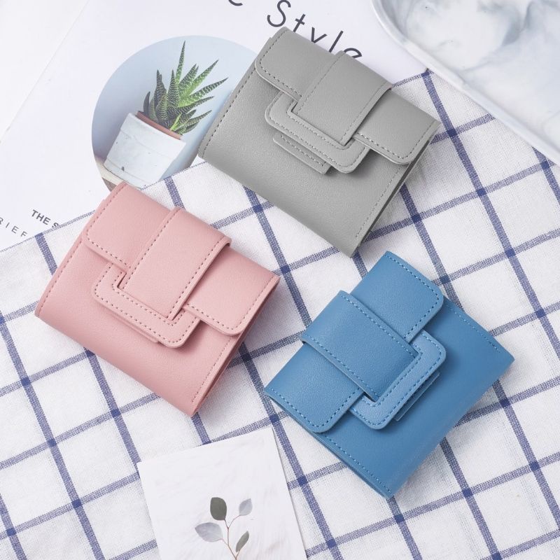 [COD] DOMPET LIPAT MINI DOMPET IMPORT MODEL STRAP CANTIK PRAKTIS DENGAN SLOT KARTU